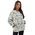 thumbnail image 7 of HELLHERO Floral Print Women Pullover Top, Long Sleeve Crewneck Sweatshirt Casual Oversized Sweatshirt Fall Fashion 2025 Size XL, 7 of 7