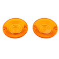 thumbnail image 4 of 2 Pcs Lente de lámpara de Señal Parte de Recambio para Motocicleta Fácil de Instalar Ámbar Yotijar Cubierta de la lente de la luz de señal, 4 of 5
