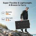 thumbnail image 4 of DOKIO Semi-Flexible 2x100W(200W) 12V Solar Panel Lightweight Monocrystalline for Caravan RV Boat Camper, 4 of 8