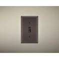 thumbnail image 5 of Pass & Seymour Legrand TP1 1-Gang Toggle Switch Wall Plate, Unbreakable Nylon Cover, Trademaster Size, Brown, 5 of 7