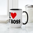 thumbnail image 4 of CafePress - I Love My Boss Large Mug - 15 oz Ceramic Large White Novelty Mug, 4 of 4