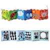 Clip-on Pram Book for Baby Stroller Pram Carriage and Crib Entertainment and Development (Ladybug Pattern)