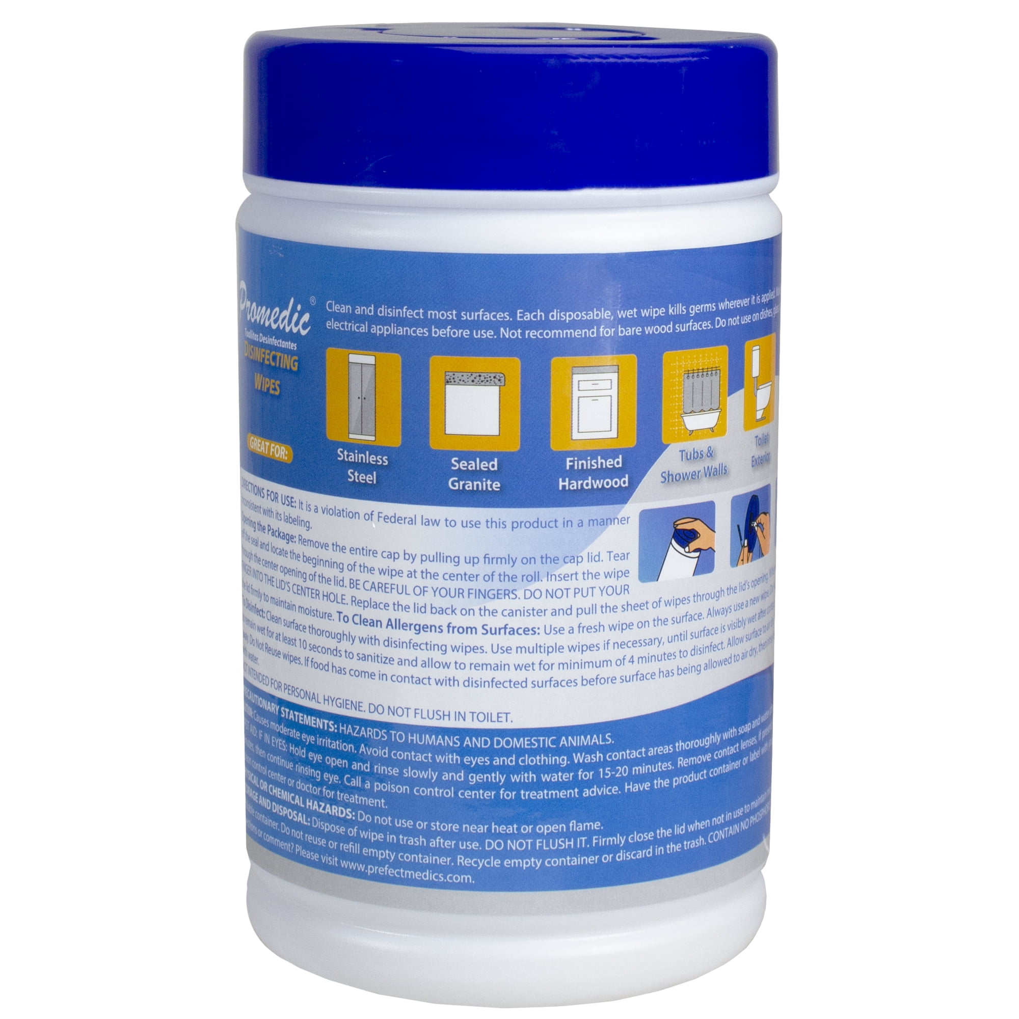 80 Count Promedic Disinfecting Wet Wipes (Case of 24)