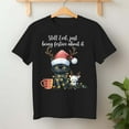 thumbnail image 2 of Still Evil Just Being Festive About It Cat Christmas – T-Shirt, Hoodie & Sweatshirt – Holiday Humor – Cat Lovers, 2 of 6
