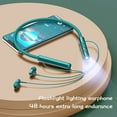 thumbnail image 4 of Hwkond Earbuds Wireless Bluetooth With Flashlight Wireless Neck Hanging Bluetooth Headset Gaming Sports Ultra Long Heavy Bass Noise Reduction Hanging Neck Bluetooth Headset Up to 25% Off, 4 of 9