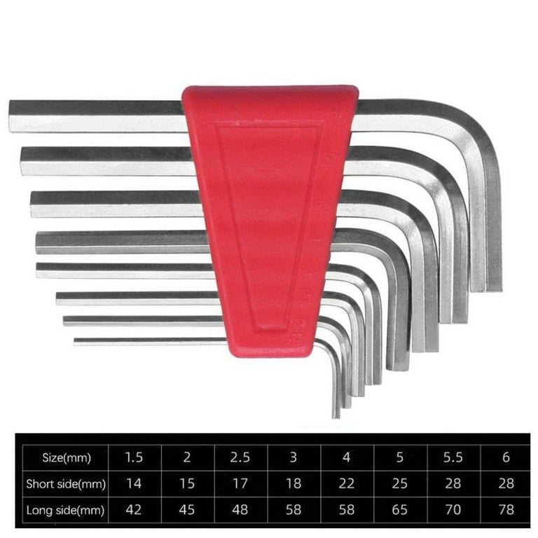 Allen Wrench Size Chart
