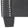 thumbnail image 7 of SAFAVIEH Horace Leather Club Chair Silver Nail Head Antique Black, 7 of 7