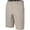 Heather Khaki, variant on Men's 21 Inch Outseam Hybrid Stretch Walk Short, Heather Navy, 34