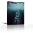 thumbnail image 1 of Gray Whale in breeding lagoon, Magdalena Bay, Baja California, Mexico - Contemporary Fine Art Giclee on Canvas Gallery Wrap - wall décor - Art painting - 24 x 36 Inch - Ready to Hang, 1 of 2