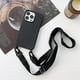thumbnail image 1 of Funda protectora de silicona elástica para iPhone 11 Pro con cordón ancho (negro), 1 of 5