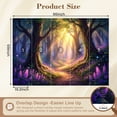 thumbnail image 3 of Wallpaper Magical Forest Glowing Light Purple Flowers Peel and Stick Wall Murals 69"H x 96"W Removable PVC Wall Paper Self-Adhesive Wall Paintings Art Decor for Bedroom Living Room, 3 of 7