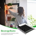 thumbnail image 6 of Beverage Rack Soda Can Bottle Pusher for Refrigerator (Black 380mm 5 sets), 6 of 7