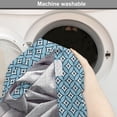 thumbnail image 6 of Abstract Dog Crate Cover, Illustration of Geometric Motifs, Easy to Use Pet Kennel Cover Small Dogs Puppies Kittens, 7 Sizes, Sky Blue Off White, by Ambesonne, 6 of 6