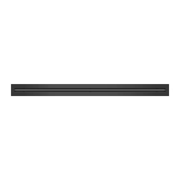BUILDMART - 36 Linear Slot Diffuser - 1 Slot - Single Slot - Black Decorative Aluminum Air Vent - Heating and Cooling Modern AC Vent Cover for Ceiling, Walls Floors - Texas Buildmart