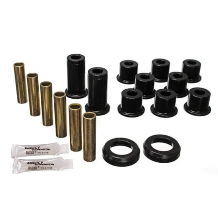 S10 Leaf Springs - Energy Suspension 82-04 GM S-10/S-15 Pickup 2WD / 82-04 S-10 Blazer Blk Rear Leaf Spring Bushing Set