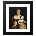 thumbnail image 2 of Hans Holbein The Elder 15x17 Black Modern Framed Museum Art Print Titled - Portrait of the Artist's Wife with the Two Oldest Children, Around 1528, 2 of 5