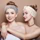thumbnail image 5 of Paquete de 4 diademas de microfibra para spa, diademas faciales, diademas de maquillaje, diademas elásticas de tela de rizo para mujeres y niñas, para lavarse la cara, maquillaje, ducha, yoga,, 5 of 5