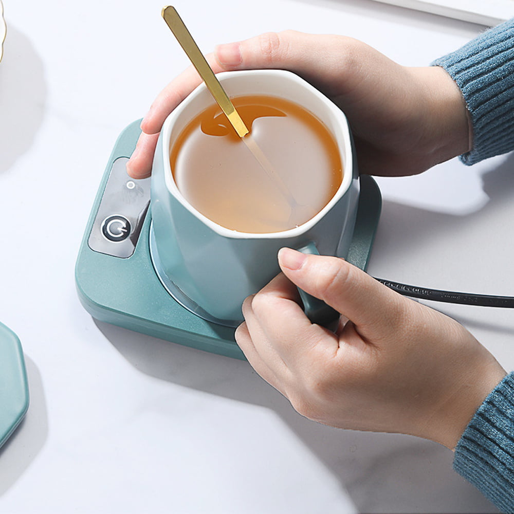 220V Cup Wamer Coffee Mug Heater Heating Coaster Smart Thermostatic Heating  Pad Hot Plate Milk Tea Coffee Cup Warmer Auto-off