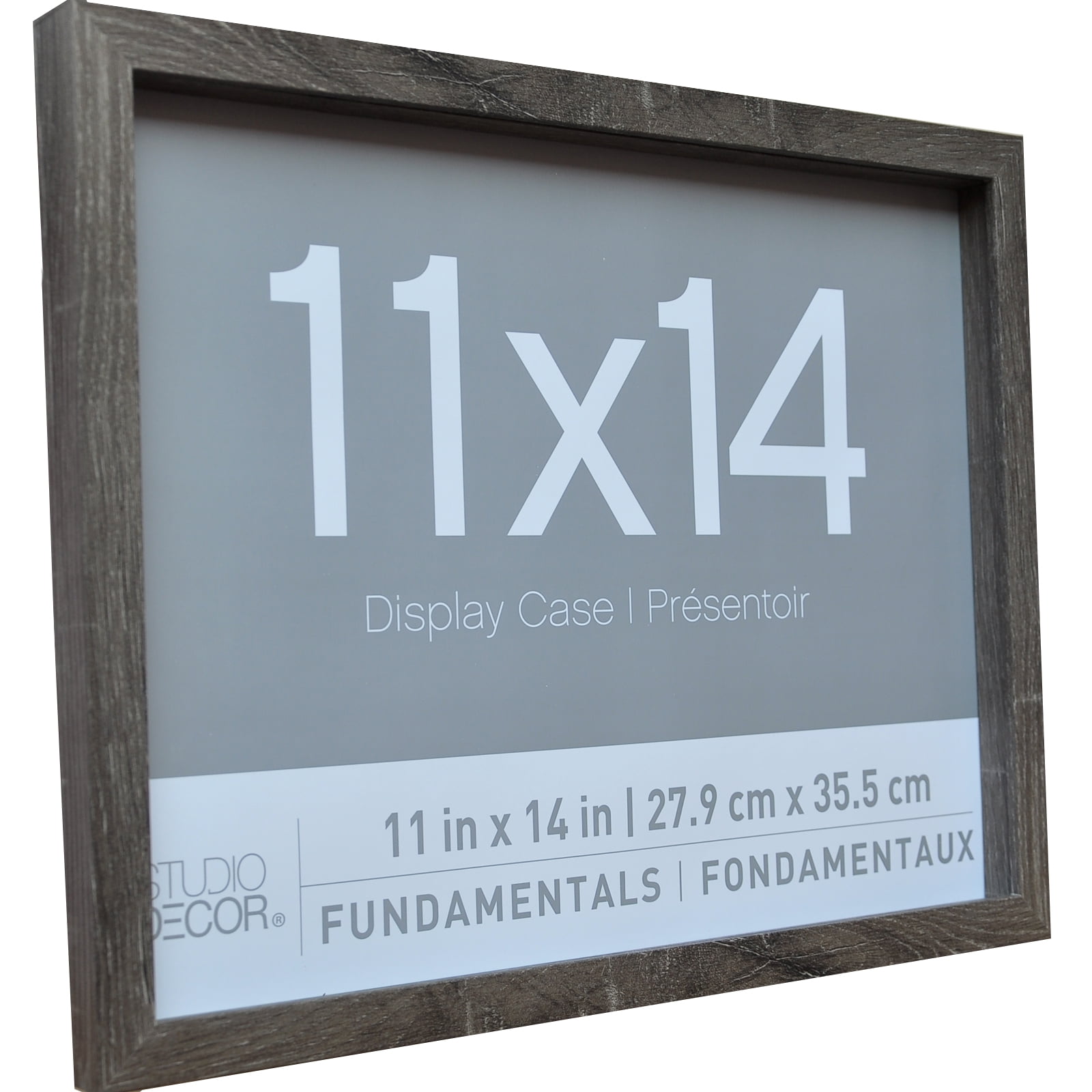 2 Pack Fundamentals 11" x 14" Gray Shadow Boxes by Studio Decor