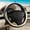 Beige, variant on Gray Car Steering Wheel Cover, Nappa Leather, Bottom Color Blocking, Universal 14.5-15 Inch Leather Anti-Slip Breathable Auto Steering Wheel Covers for Men Women