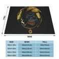 thumbnail image 4 of XMXT Flannel Throw Blanket for Couch, Warm Hip Hop Gorilla Bed Sofa Decor Blankets for Home Bedroom, 60 x 50 inches, 4 of 9