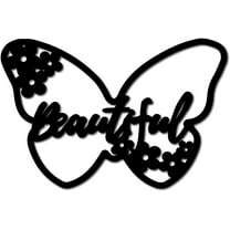 Unfinished Wood Cutout Sign Wooden Crafts DIY Slice Embellishment Laser Cut Wooden Butterfly Decorative Sign 8x12Inch