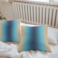 thumbnail image 6 of Khaki Dark Blue Ombre Throw Pillow Covers 16x16 Inch Set of 2, Modern Abstract Art Gradient Waterproof Outdoor Pillow Covers, Decorative Cushion Pillowcases for Couch, Sofa, Bed, Garden, Patio, 6 of 9