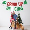 thumbnail image 4 of Banner ZACHAKO Drink Up Grinches rojo y verde 183 cm, 4 of 6