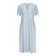 thumbnail image 3 of WILLBEST Vestidos De Verano Para Mujer Vestido Largo De Verano Vestido De Mujer Manga Corta Playa Cuello En V Con Botones Vestido Casual Con Bolsillos Vestidos Bohemios Vestidos Largos Elegantes, 3 of 3