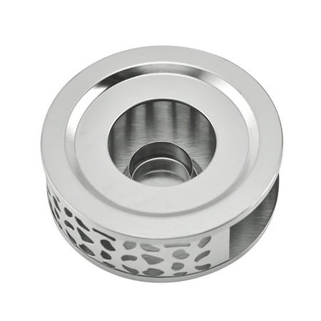 

Amuver Tea Warmer Hollow Out Stainless Steel Heater Household Tea Stand Candle Base for Teapot Cups