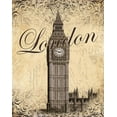 thumbnail image 2 of Williams, Todd 20x24 Gold Ornate Wood Framed with Double Matting Museum Art Print Titled - London, 2 of 4