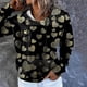 thumbnail image 2 of Sudaderas con capucha y cuello vuelto para mujer, sudaderas con estampado de manga larga, suéteres, Tops con cordón Fridja  czfsfas5641, 2 of 5