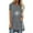 Gray, variant on MESSIYO Tunic Tops Short Sleeve Tunic Tops long shirts for women for leggings tee shirts womens women blouses Fashion Casual Printed Round Neck Short Sleeve Front Long Back T Shirt Black L