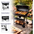 thumbnail image 3 of Parrilla Asador Bluelander para Carbón, Tipo Barril con Ruedas Transportadoras, 3 of 5