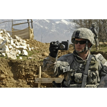 Davis Team Color LAMINATED POSTER Master Sgt. Todd Davis, Kapisa/Parwan Provincial Reconstruction Team civil engineer and pay agent, t Poster Print 24 x 36 ()