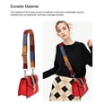 thumbnail image 4 of Minnieouse Bolso bandolera larga, correa de repuesto, bandolera de lona ancha, artesanía a mano, gancho giratorio de Metal, monedero tipo Bolsas de mensajero y de hombro Cheque rojo y negro, 4 of 6