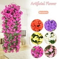 thumbnail image 4 of Artificial Wisteria Vine Garland Hanging Flowers Plant Home Garden In/Outdoor Home Lifelike, 4 of 5