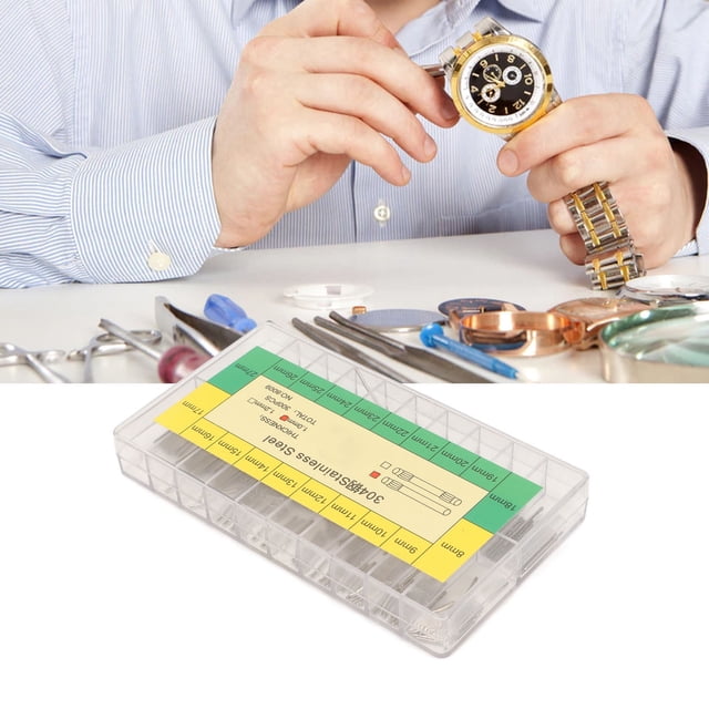 Barra De Pasador Para Correa De Reloj, Pasador De Pulsera De Reloj Resistente Y Duradero De Acero Inoxidable, 20 Tamaños Diferentes, 300 Piezas Para Reparación De Relojes