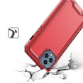 thumbnail image 4 of For Apple iPhone 11 Pro Max (6.5") Modern Fused Hybrid Armor Hard PC TPU Rubber Shockproof Drop Protection Impact Cover ,Xpm Phone Case [ Red ], 4 of 6