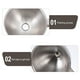 thumbnail image 5 of 1 set Cocina Accesorios de embudo Mini Hoppers Fondos de acero inoxidable (Plata), 5 of 7