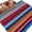Blue Red, variant on Mexican Style 2'x6' Runner Rugs for Hallway Kitchen Bedside Non Slip Washable, Colorful Mexico Stripes Green Red Entryway Rug Runners with Rubber Backing, Long Carpet Runner for Laundry Room
