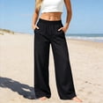 thumbnail image 2 of LEKODE Wide Leg Jeans Women Long Jeans Soft Jeans Beach Pants Casual Pants Comfy Pants Plus Size Jeans Denim Jeans for Women Work Pants Loose Jeans Trendy Pants Boho Pants Black L, 2 of 7