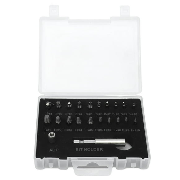 Screw Remover Tool, Vanadium Steel Easy Operation Durability Extractor Kit For Mechanical Maintenance For Car Maintenance