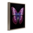 thumbnail image 3 of Stupell Industries Art Deco Vivid Purple Butterfly Brown Floating Frame Canvas Art, 25 x 25, by RB, 3 of 8