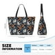 thumbnail image 4 of Fotbe Cute ghost in the flowers Bolsa de Viaje para Playa - Resistente al Agua, Bolsa Tote de Gran Capacidad y Ligera con 7 Bolsillos para Mujeres y Hombres, 4 of 7