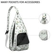 thumbnail image 3 of Cute Avocado Sling Backpack - Playful Kawaii Illustration, Multi-Functional Shoulder Bag, 3 of 4