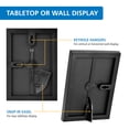 thumbnail image 6 of Mainstays 5x7 Picture Frame Black Front Loading Wall or Tabletop Photo Frame, Set of 2, 6 of 7