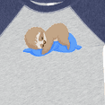 thumbnail image 4 of Inktastic Cute Baby Sloth Sleeping on Blue Pillow Boys or Girls Baby Bodysuit, 4 of 5