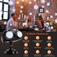 thumbnail image 4 of GALAPROX Christmas Snowflake Light Projector Outdoor, 2025 Upgraded Brightness Snowfall Spotlight Lamp with Remote, 4 of 9