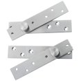 thumbnail image 1 of 2 bisagras giratorias de eje compensado de 6 pulgadas de longitud, bisagra de pivote de puerta de 360 ​​grados que oculta las bisagras del eje hacia arriba, acero inoxidable 2P, níquel cepillado, 1 of 5